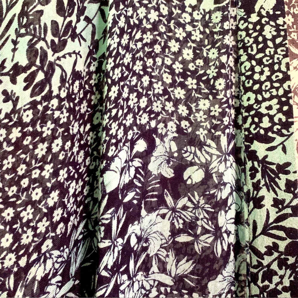 Teal viscose Kimono - Picture 5 of 6